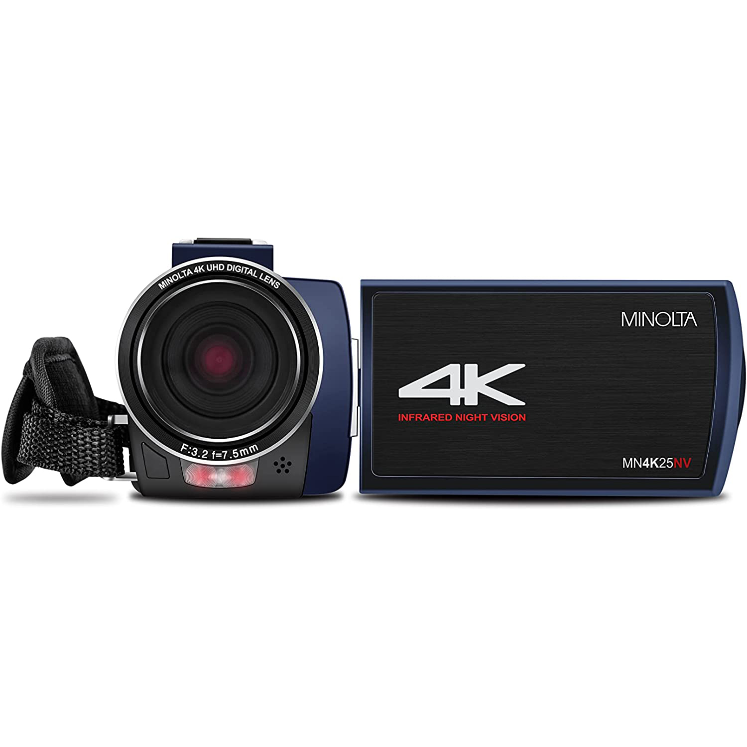 Photos - Camcorder Konica Minolta Minolta MN4K25NV 4K Ultra HD 30 MP Night Vision   MN4K25NV (Blue)
