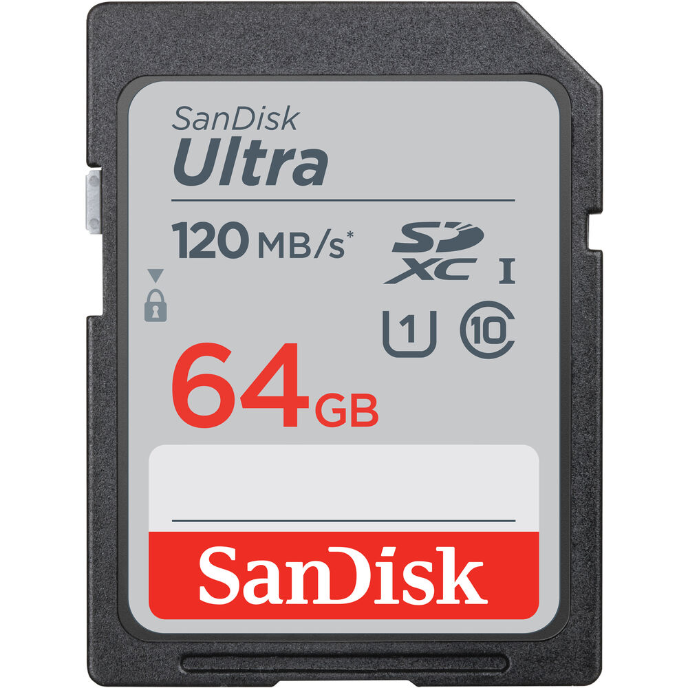 Photos - Memory Card SanDisk Ultra SDXC , 64GB, Class 10/UHS-I, 120MB/S SDSDUN4-064G 