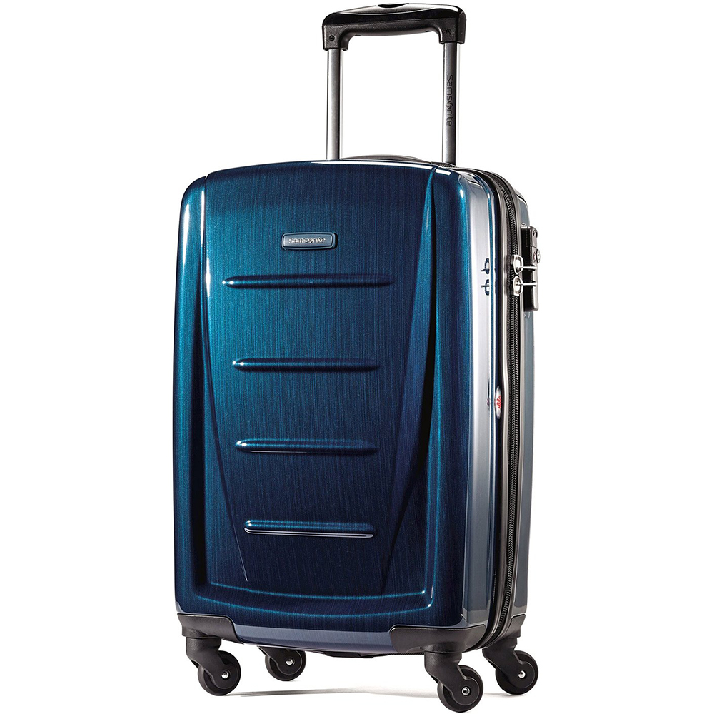 Photos - Luggage Samsonite Winfield 2 Fashion HS Spinner 20 - Deep Blue 56844-1277 