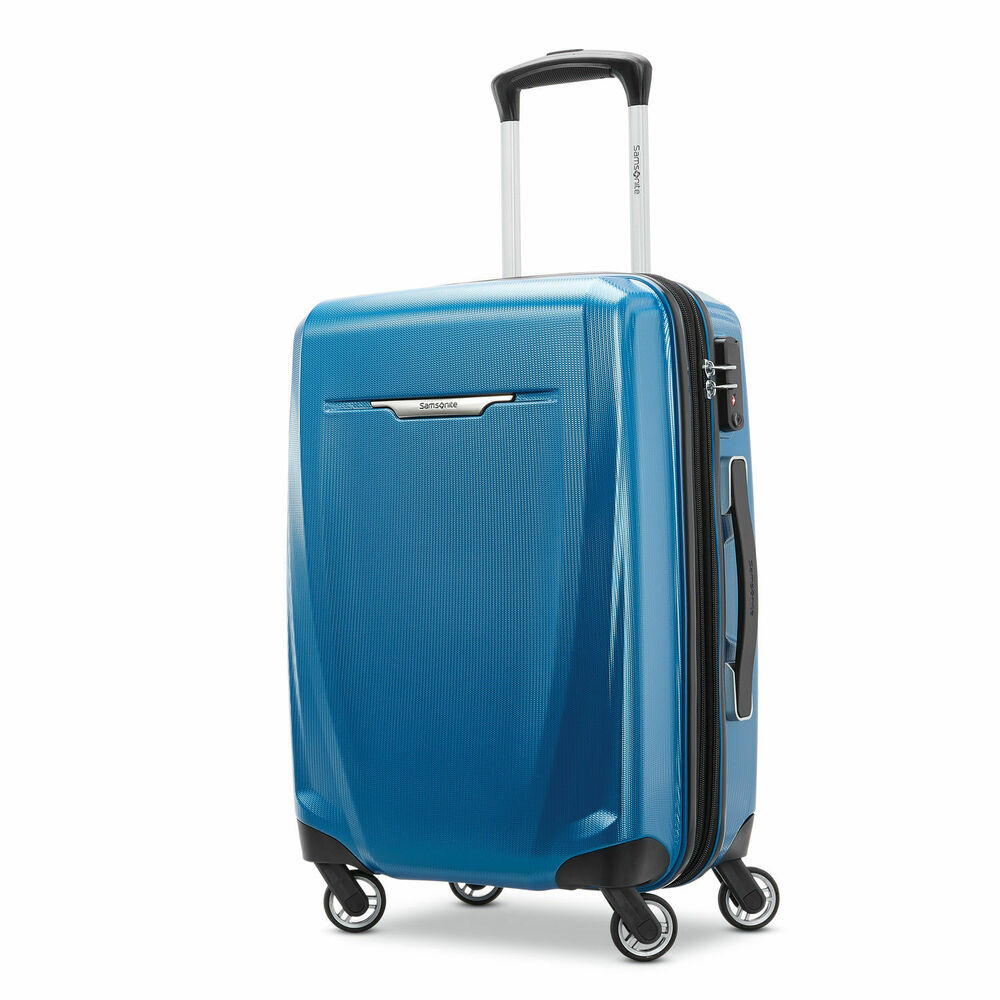 Photos - Luggage Samsonite Winfield 3 DLX Spinner Hardside  20 Carry-On  - (12 (Blue)