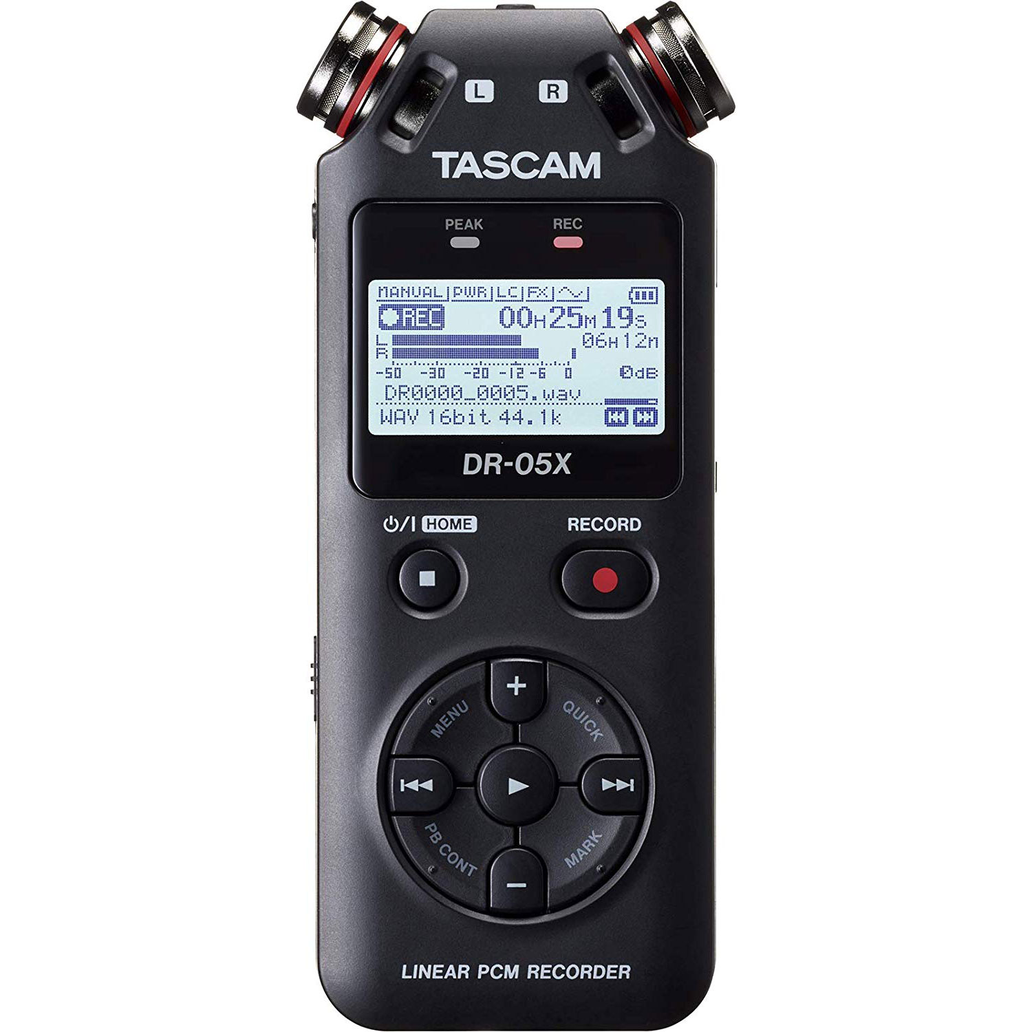 Photos - Portable Recorder Tascam DR-05X Stereo Handheld Digital Audio Recorder and USB Audio Interfa 