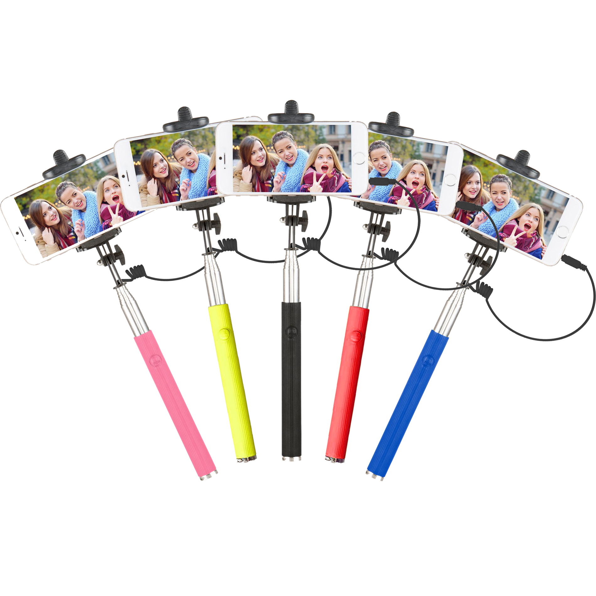 Photos - Other for Mobile Vivitar 42 Selfie Stick with Built-In Shutter Release and Folding Clamp, B 