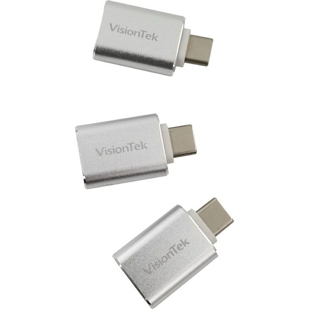 Photos - Cable (video, audio, USB) VisionTek USB C to USB A 3 Pack 901224 