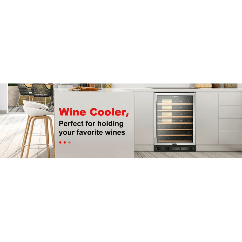Photos - Other large household technique Galanz 5.7 Cu.Ft. Stainless Steel Built-In Wine Cooler - GLW57MS2B16 GLW57 