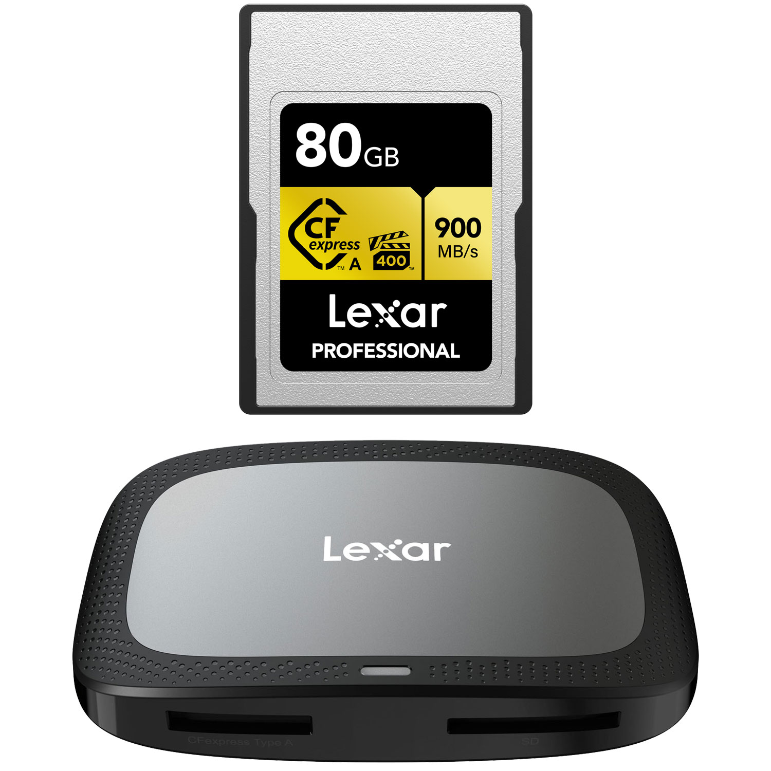 Photos - Memory Card Lexar CFexpress Type A Pro Gold R900/W800 , 80GB Bundle with Ca 