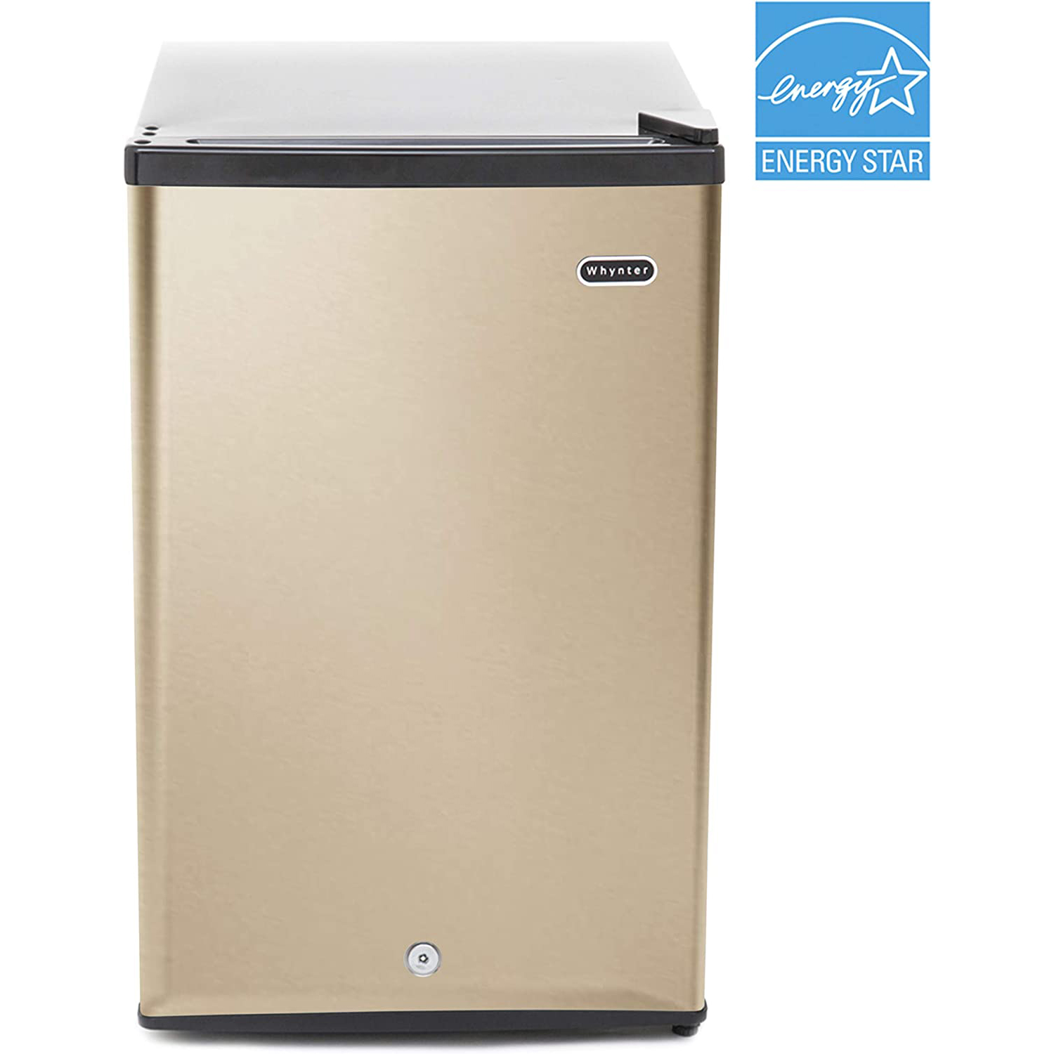 Photos - Wine Cooler Whynter 2.1 cu. ft. Energy Star Upright Freezer with Lock, Rose Gold (CUF