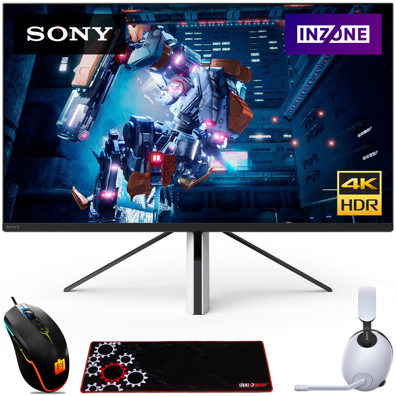 Photos - Mobile Phone Headset Sony 27 INZONE M9 Gaming Monitor + INZONE H9 Noise Cancelling Headset, Acc 