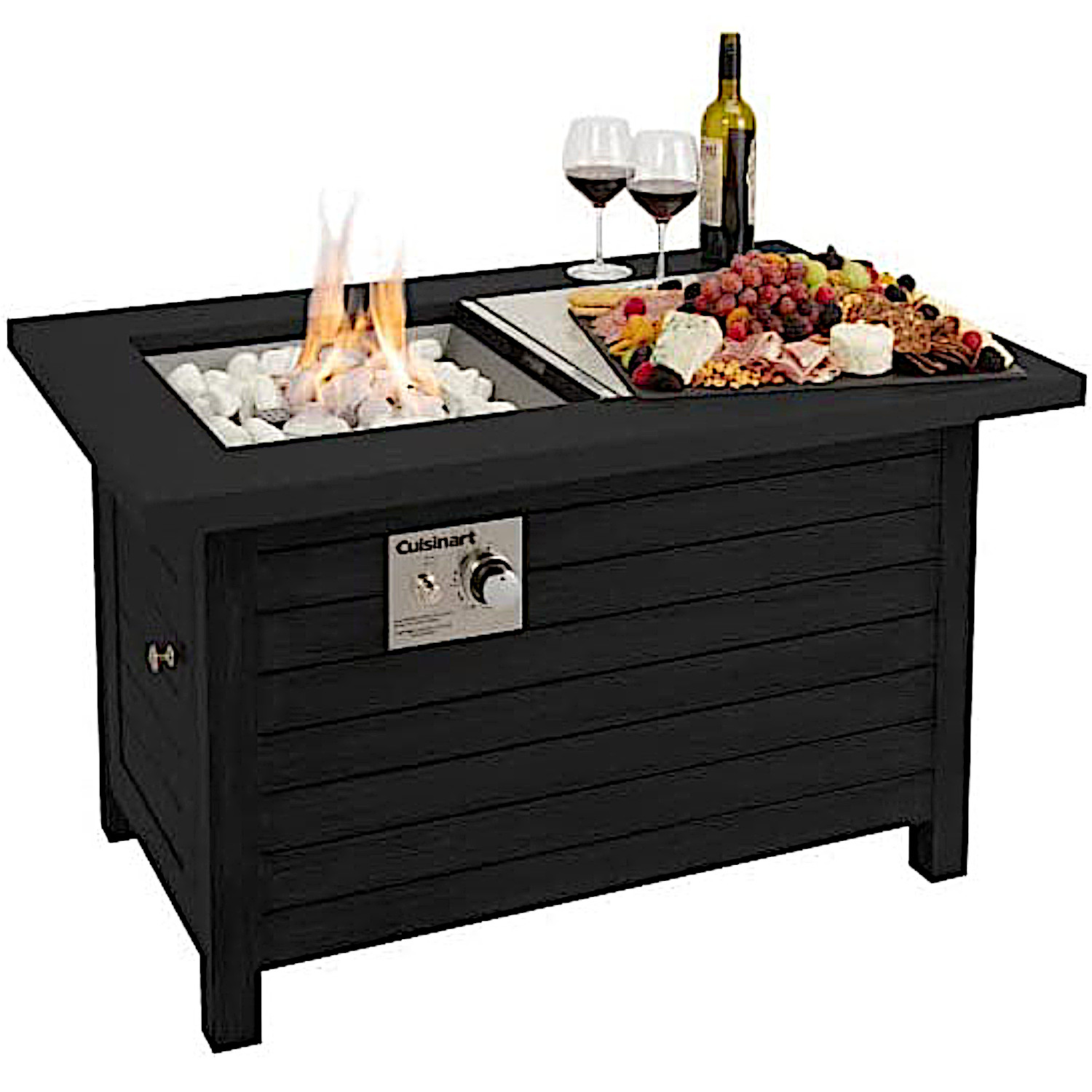 Photos - Electric Fireplace Cuisinart Patio Propane Fire Pit Table, Black COH-100BK 