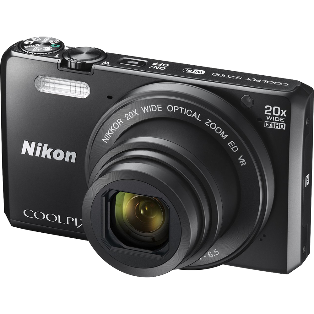 Nikon Coolpix S7000 16MP 1080p WiFi Digital Camera w/ 20X Optical Zoom ...