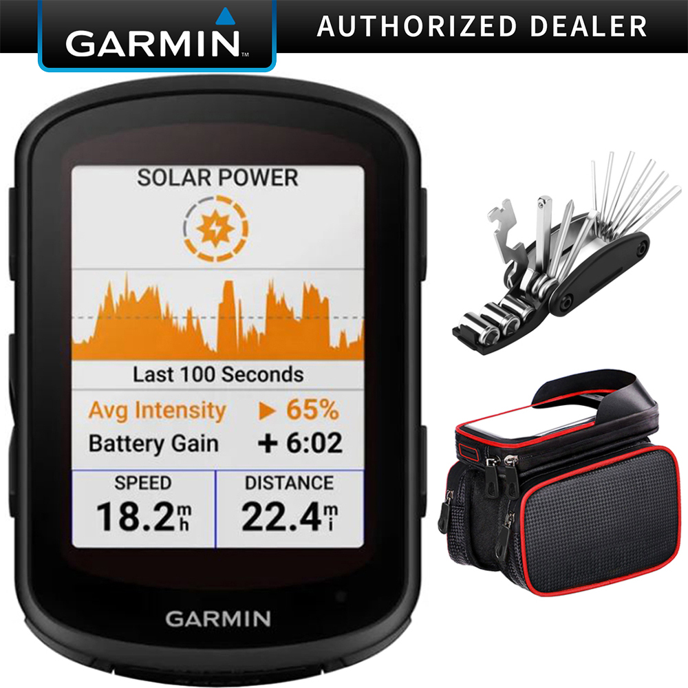 Garmin Edge 840 Solar, Compact GPS Cycling Computer w/ Deco