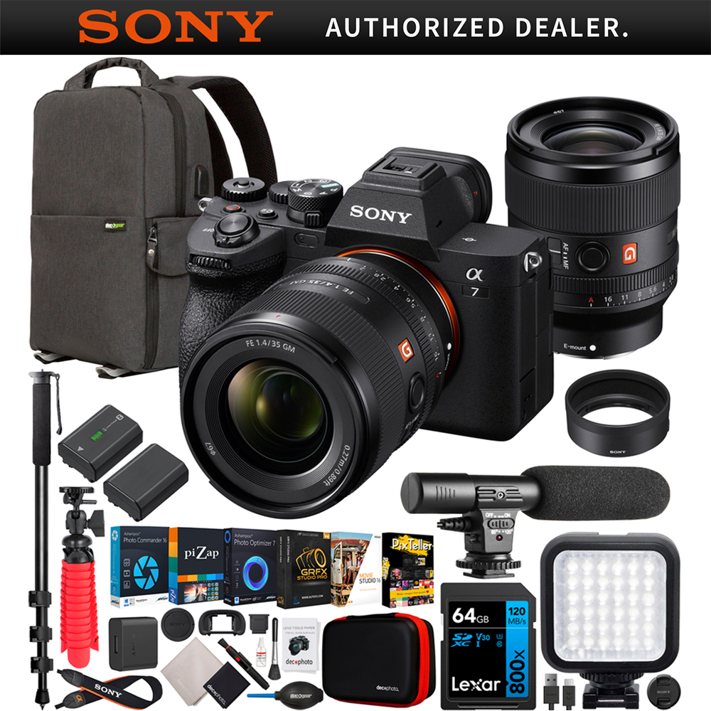 Sony a7 IV Full Frame Mirrorless Camera FE 35mm GM Lens