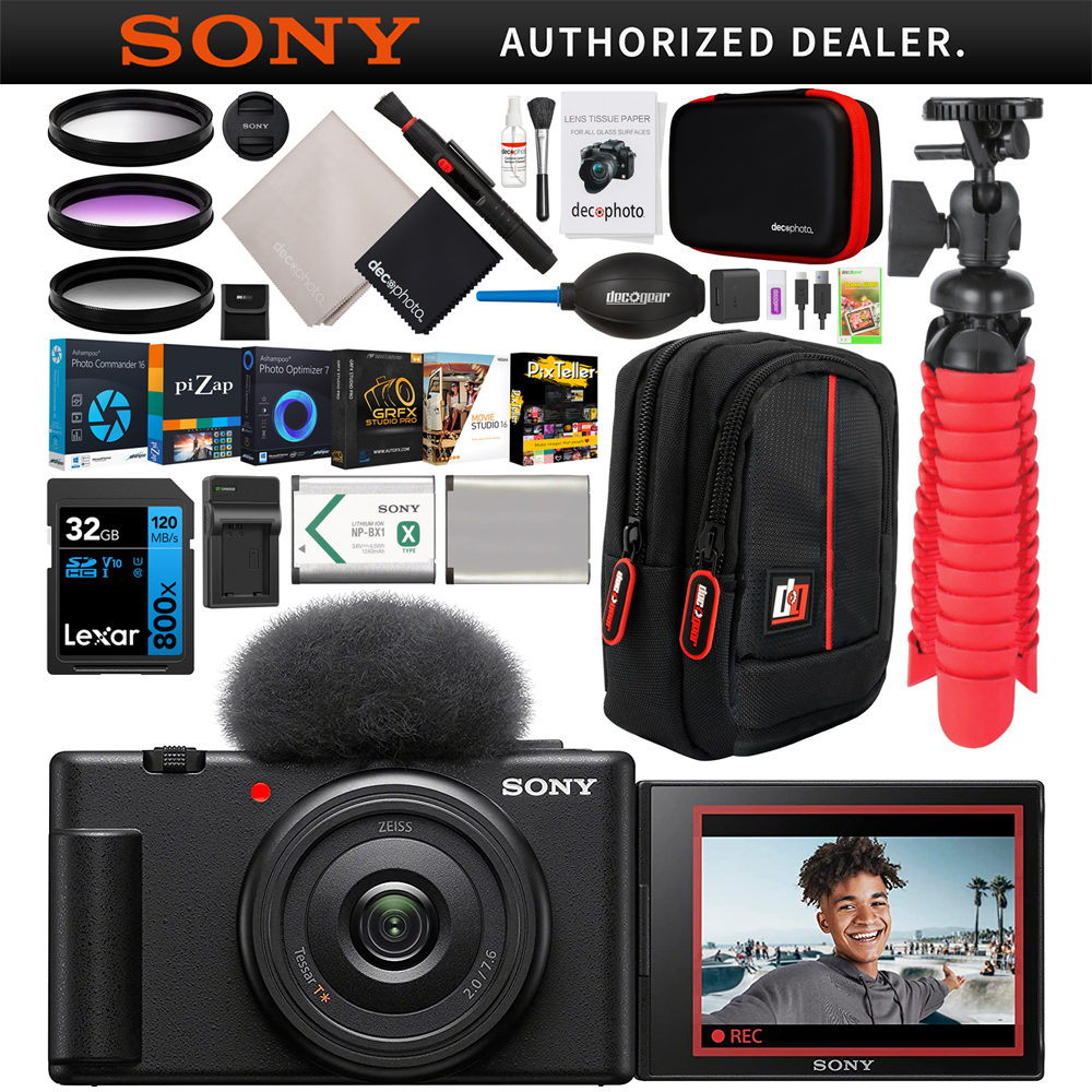 SONY VLOGCAM ZV-1F　BLACK Sony ZV-1F Vlog Camera for Content Creators and Vloggers