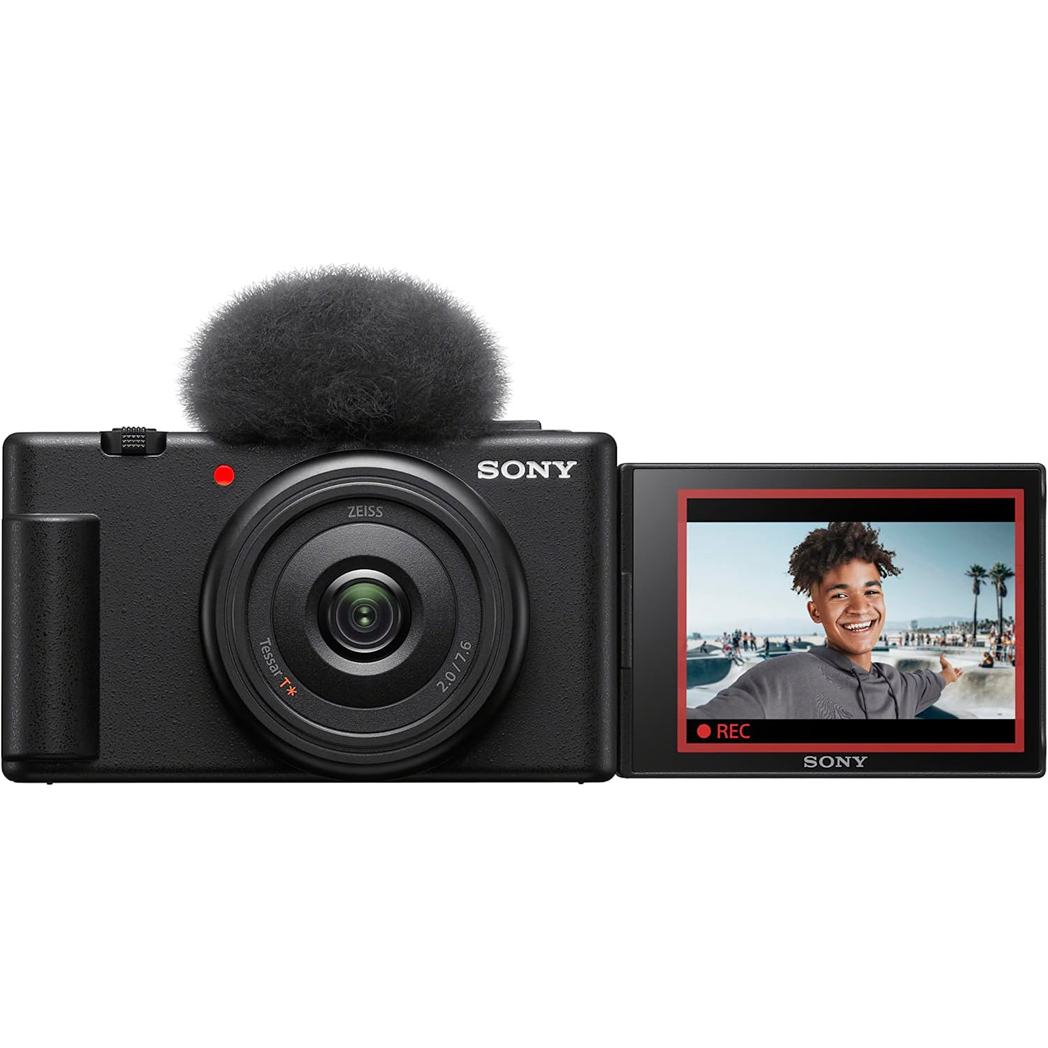 Sony ZV-1F Vlog Camera with 4K Video for Vloggers Black