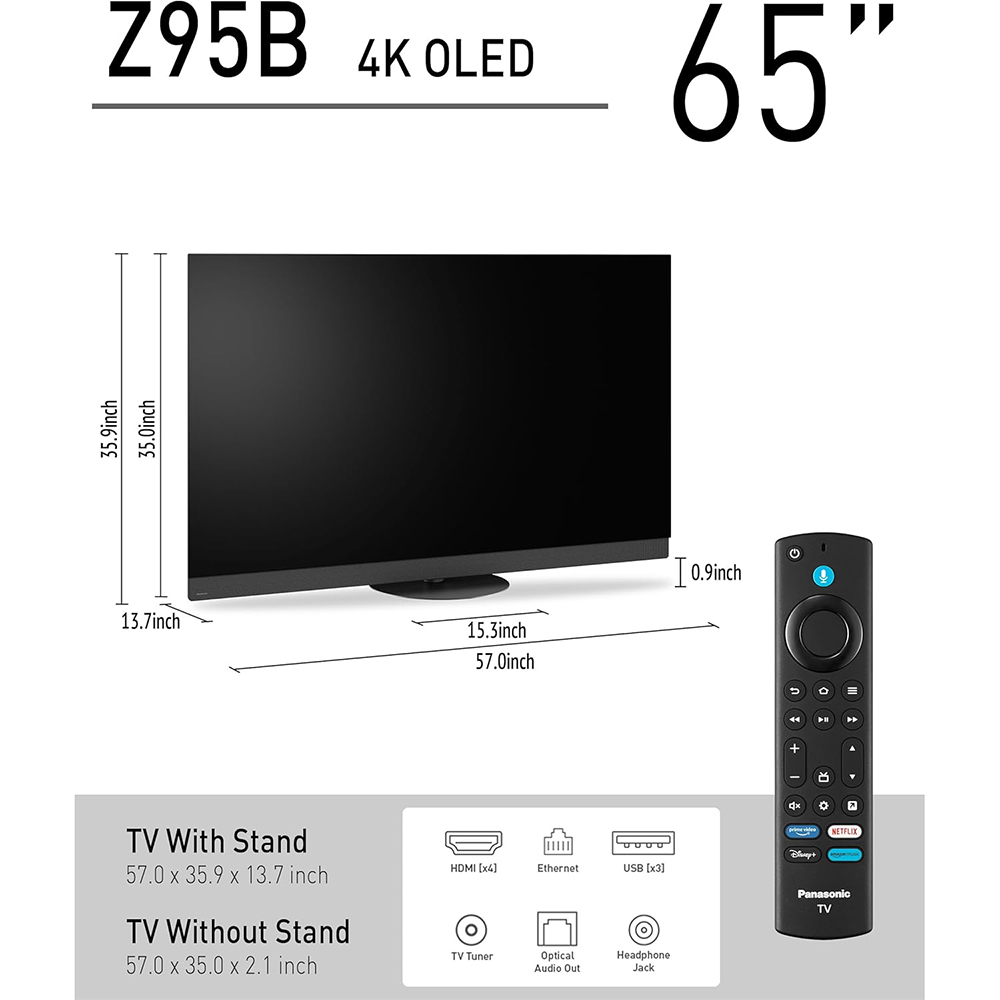 Panasonic 65 inch LED 4K OLED Smart Fire TV with Extended