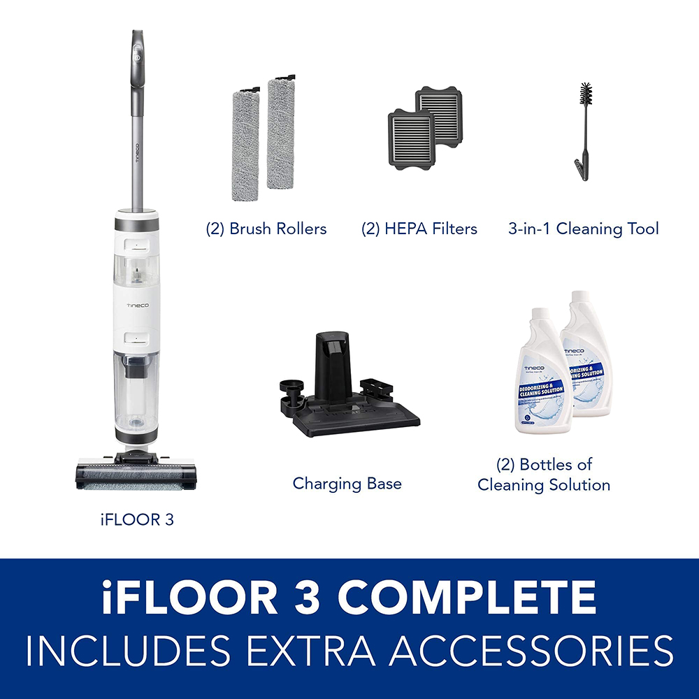 Tineco iFloor 3 Breeze Complete Wet Dry Vacuum, Floor Washer