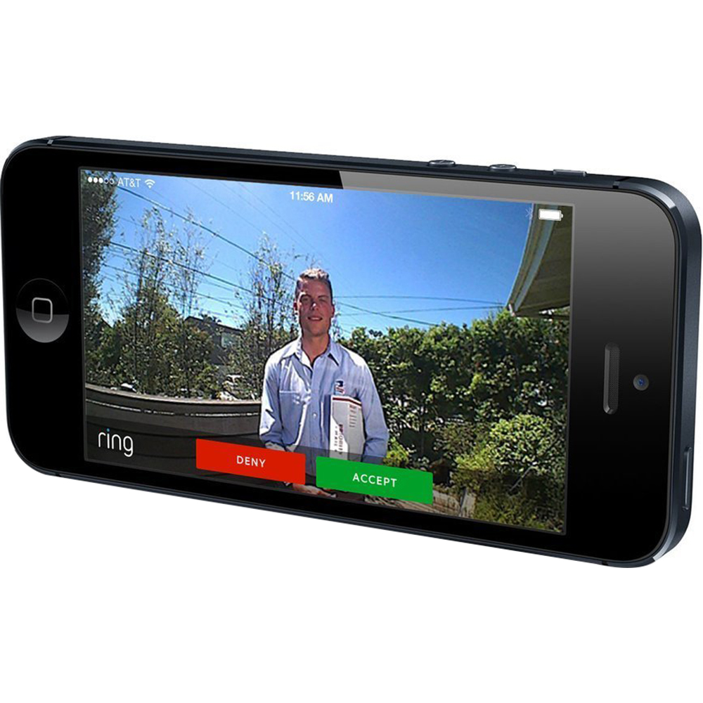 Ring Video Doorbell Wi-Fi Enabled Smartphone Compatible ...