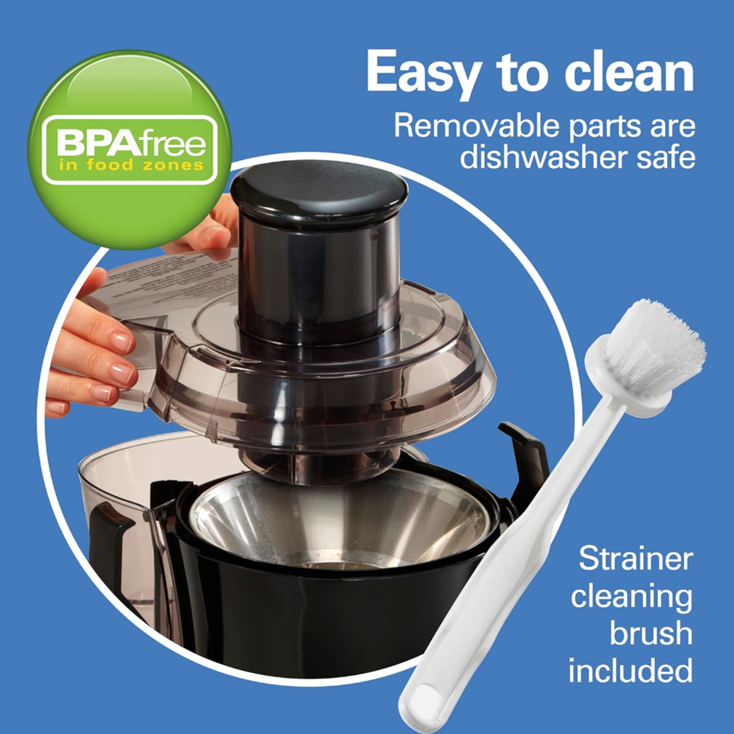 Hamilton Beach Easy Clean Juice Extractor with Easy Sweep (67870