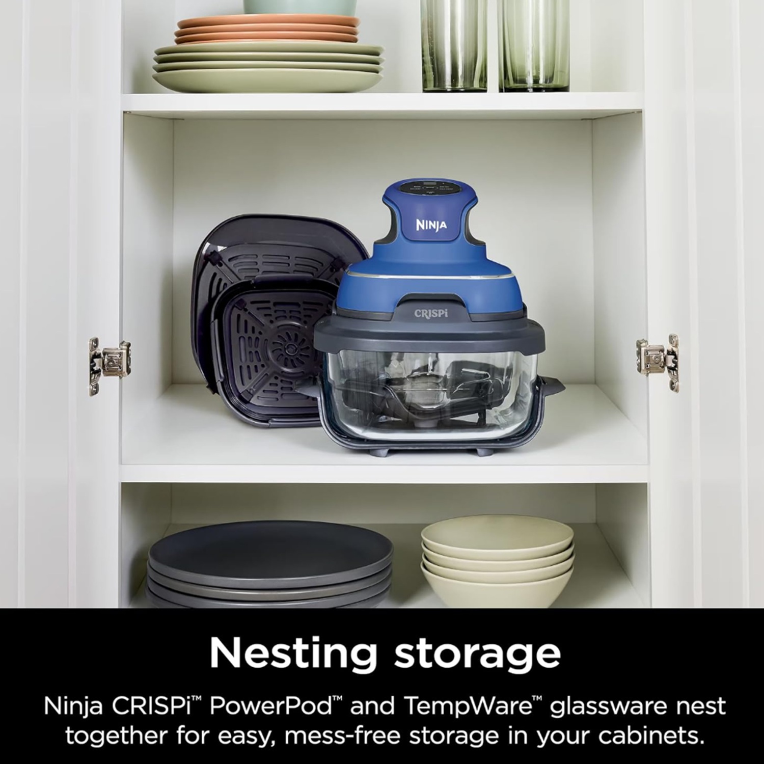 Ninja CRISPi 5-in-1 Portable Glass Air Fry Cooking System FN103CO