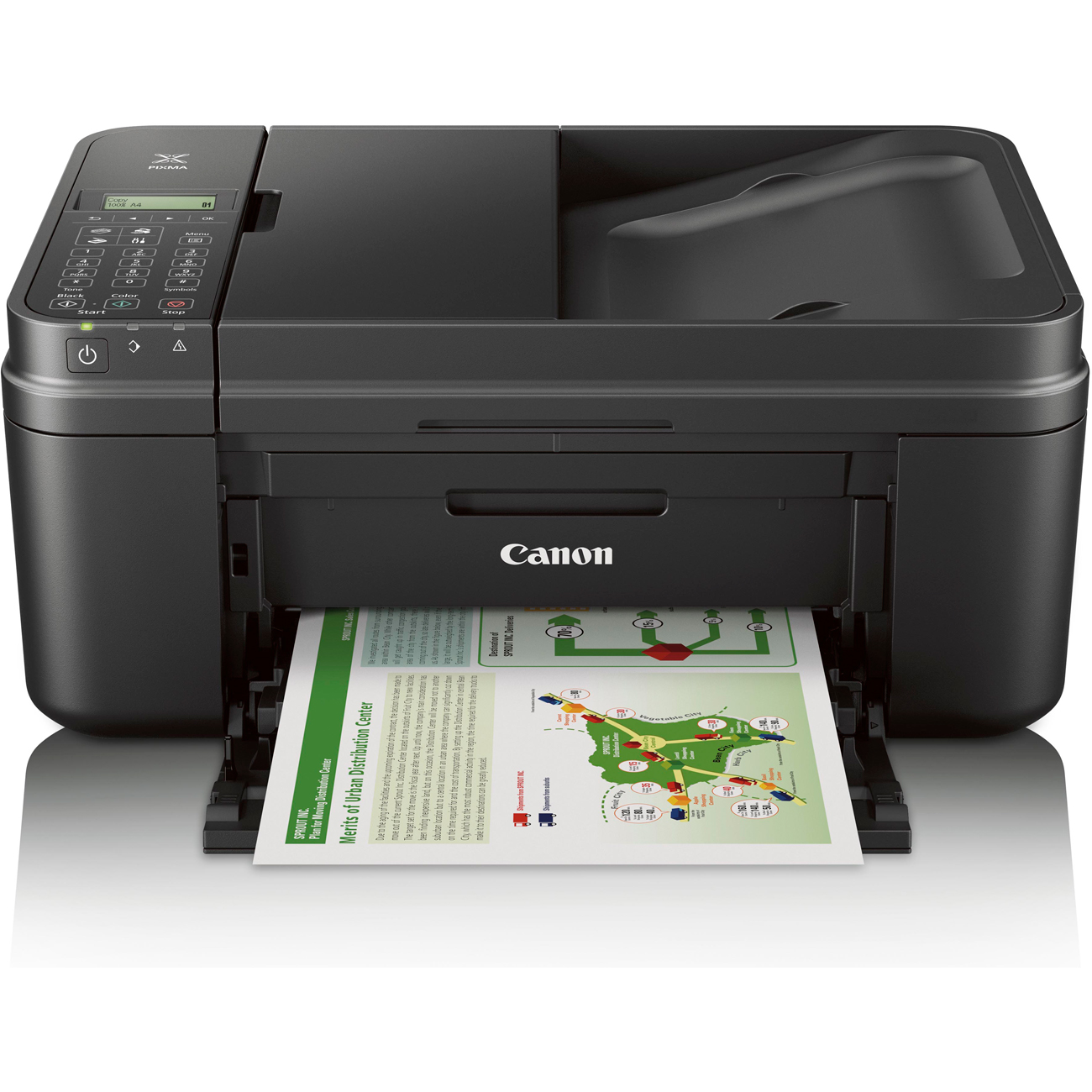 Canon PIXMA MX492 Wireless Office Color Printer AllInOne Scanner