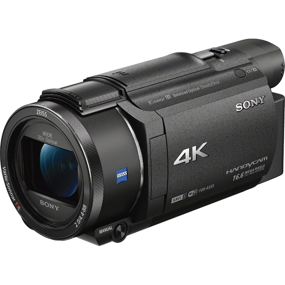 Sony FDR-AX53/B 4K Handycam Camcorder With Exmor R CMOS Sensor ...