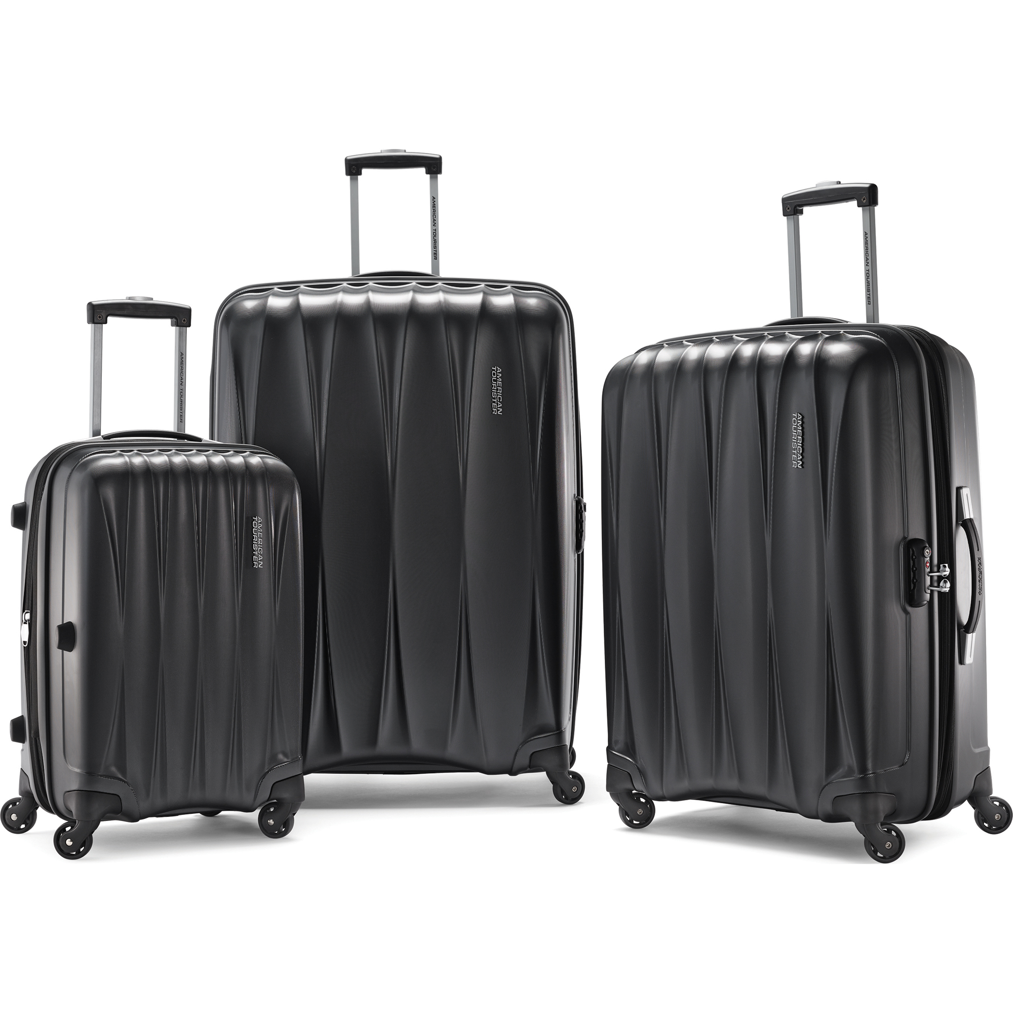 american tourister silver luggage