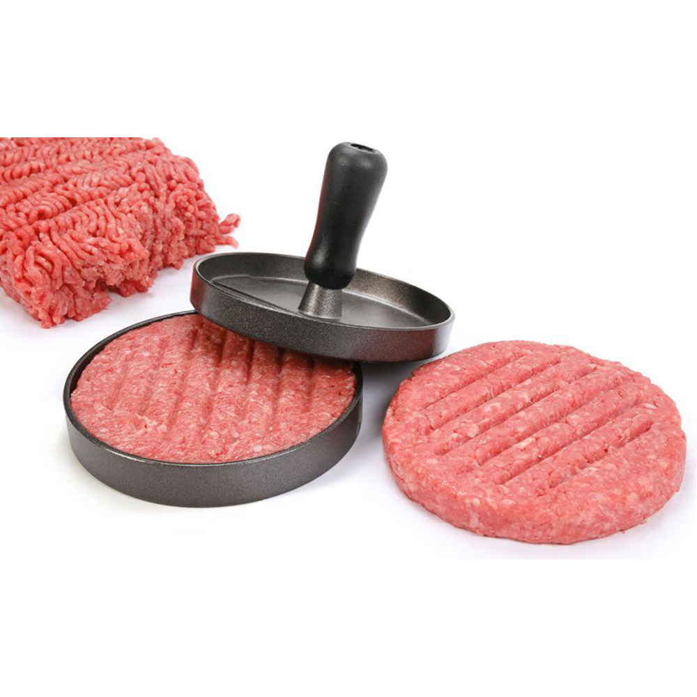 Non-stick single hamburger press