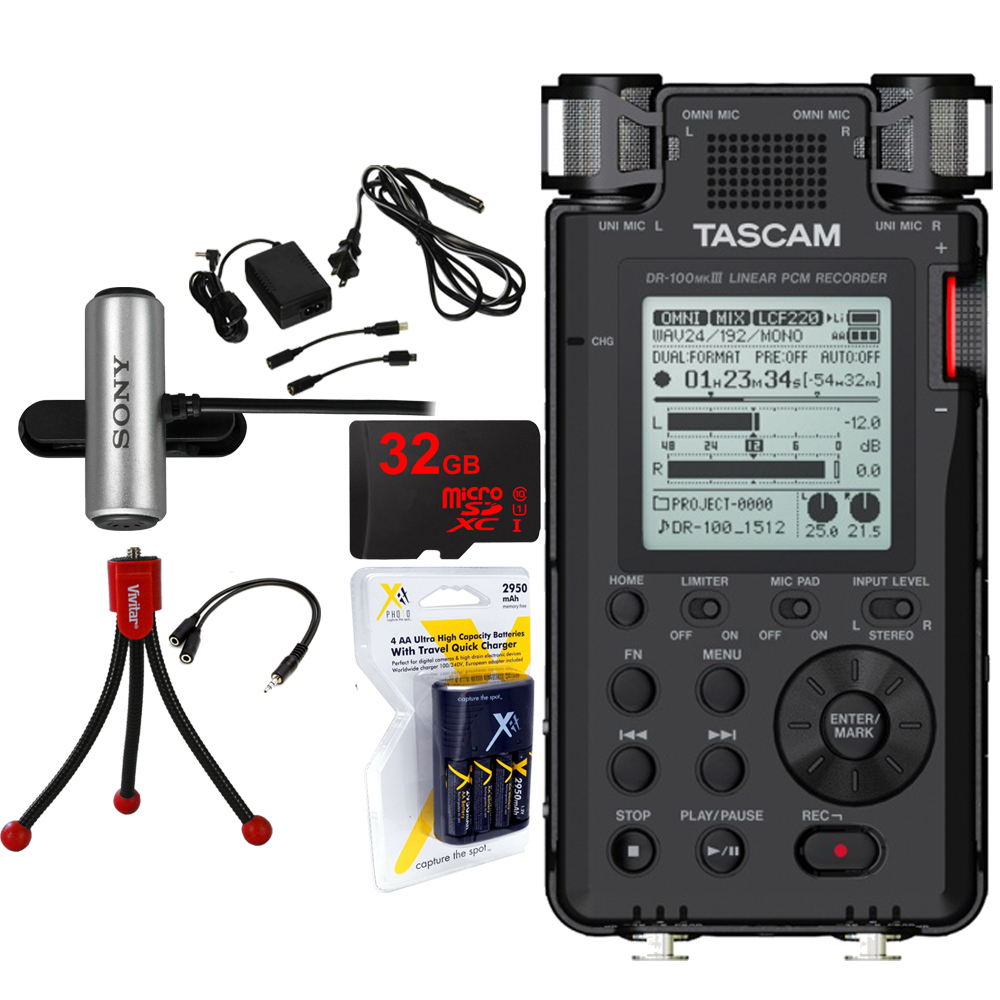 Tascam StudioQuality Linear PCM Recorder + Power Bundle 43774032259 eBay