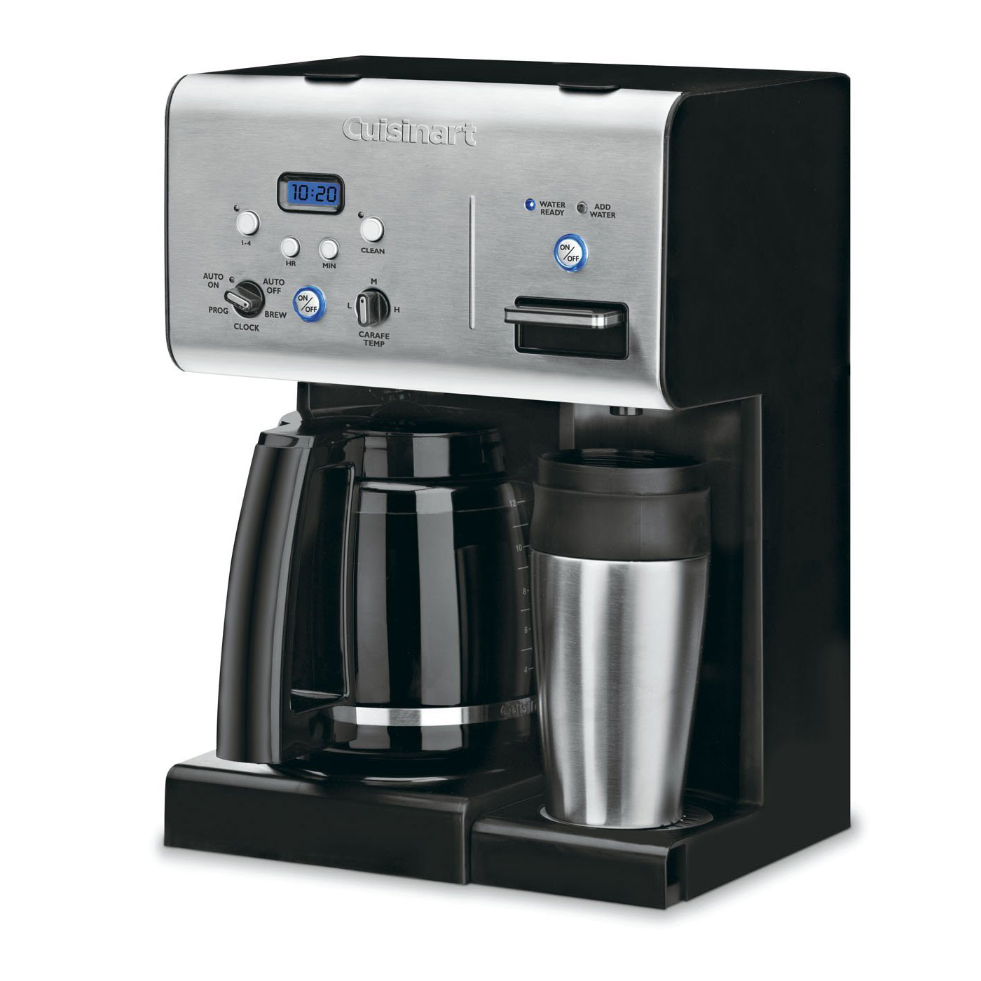 Cuisinart CHW12 Coffee Plus 12Cup Programmable Coffeemaker w/ Hot