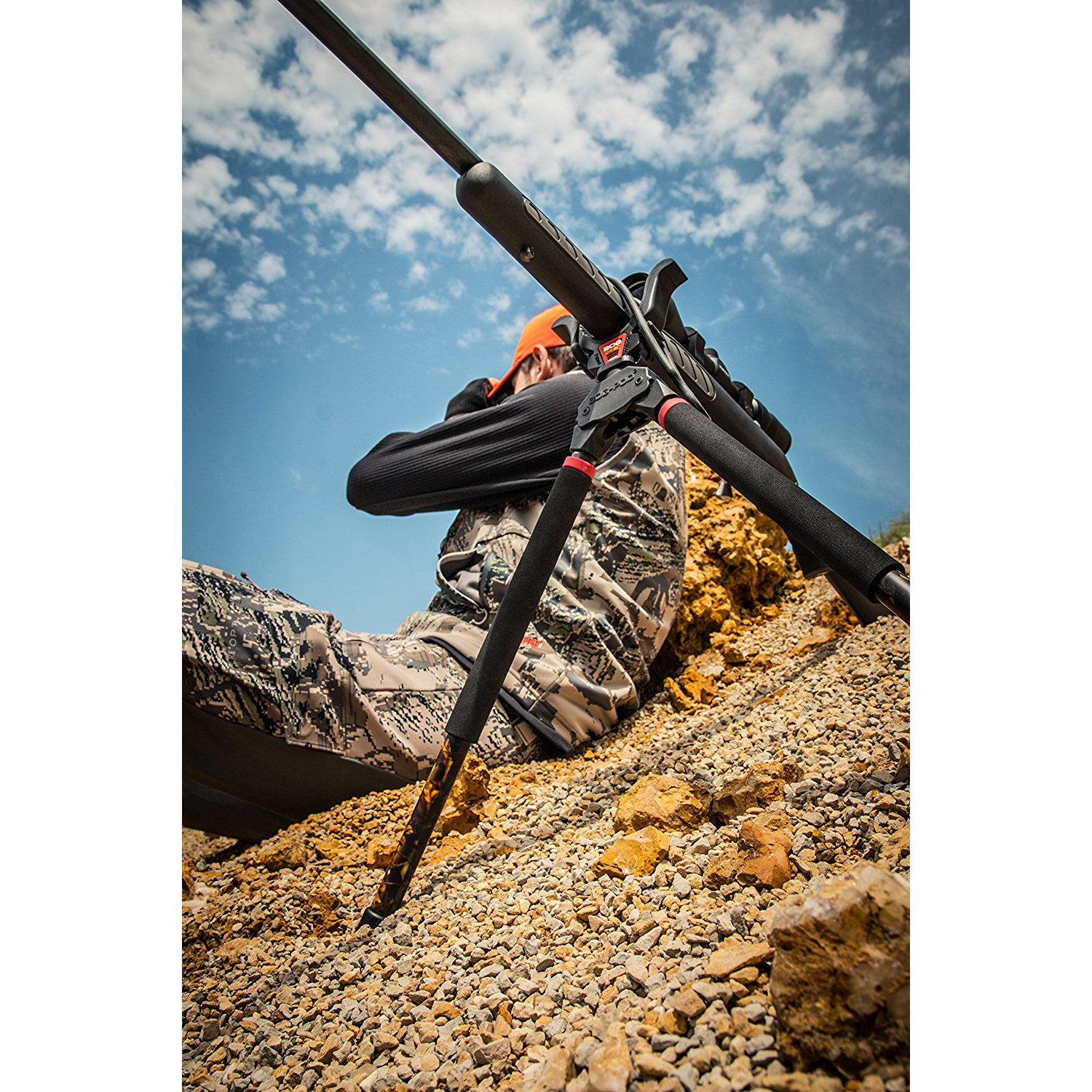 BogPod SB2C Sportsman's Folding Bipod Rifle Shooting Rest Stand Camo