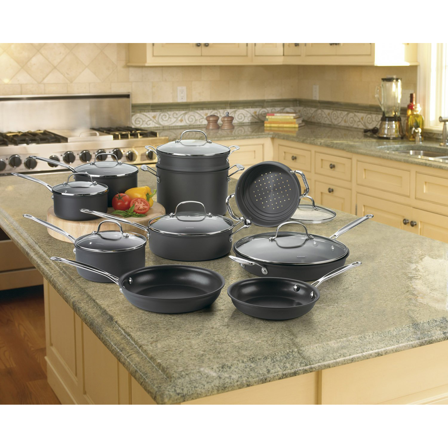 Cuisinart 66 17n Chefs Classic Non Stick Hard Anodized 17 Piece Set