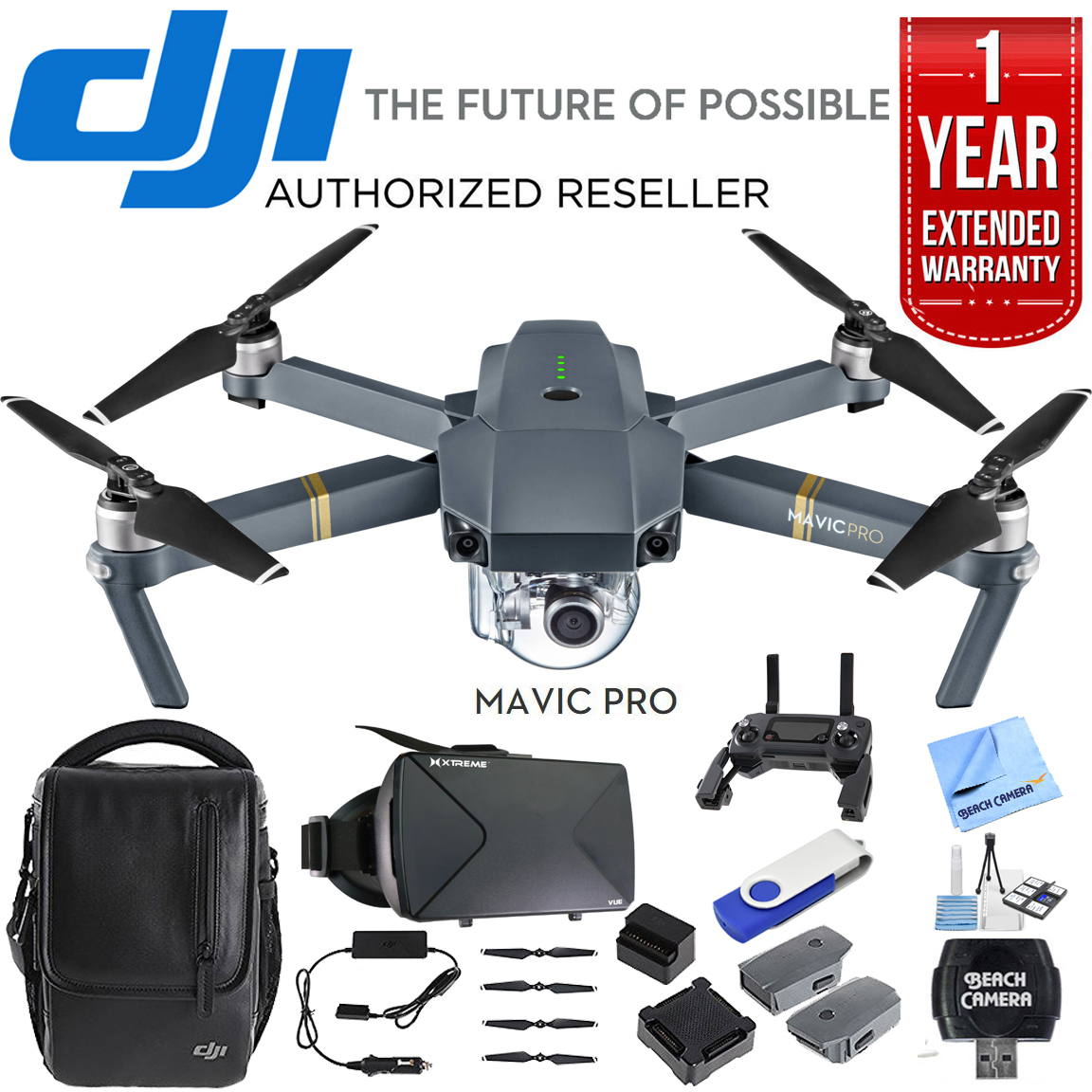 dji mavic pro 4k quadcopter drone