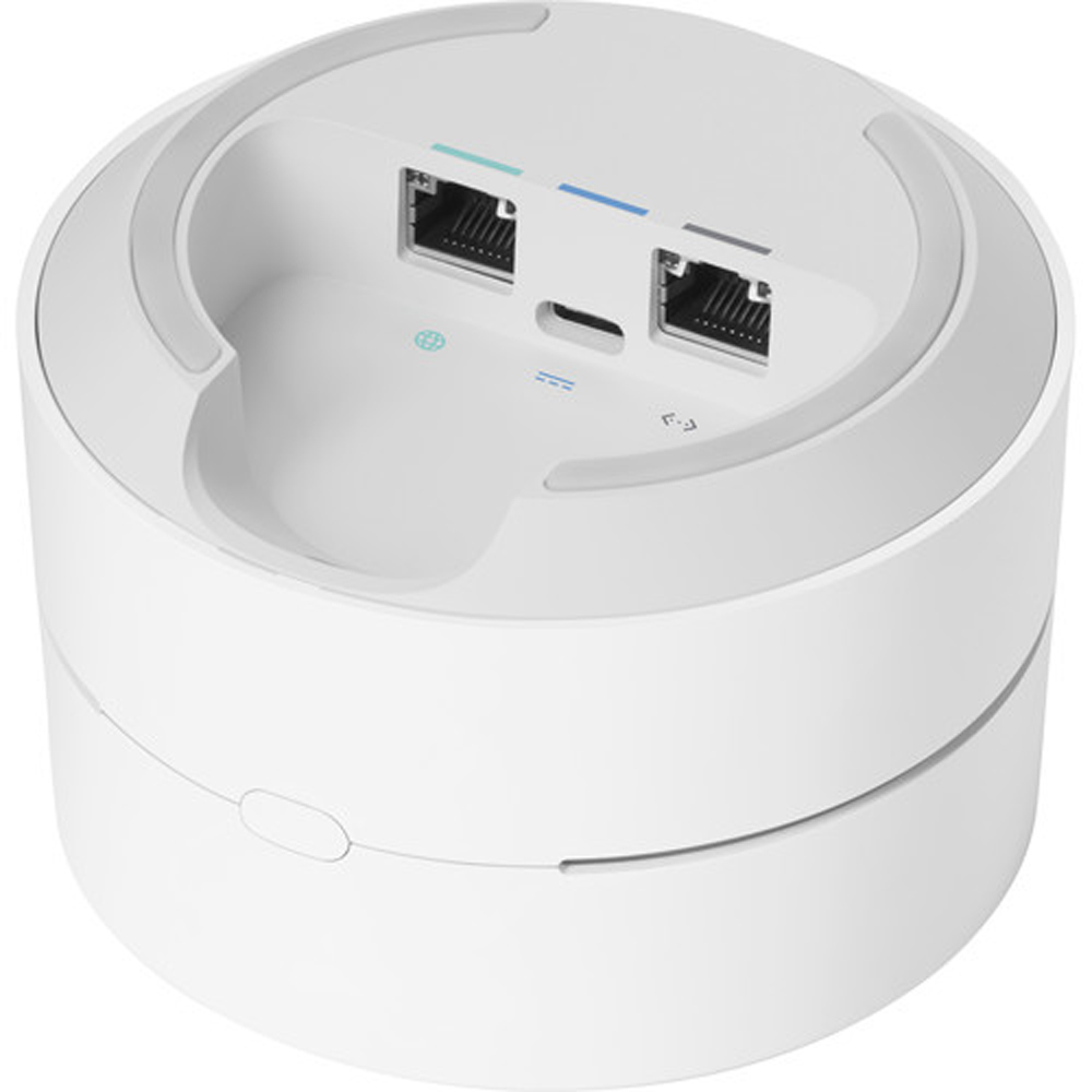 google wifi router solid blue