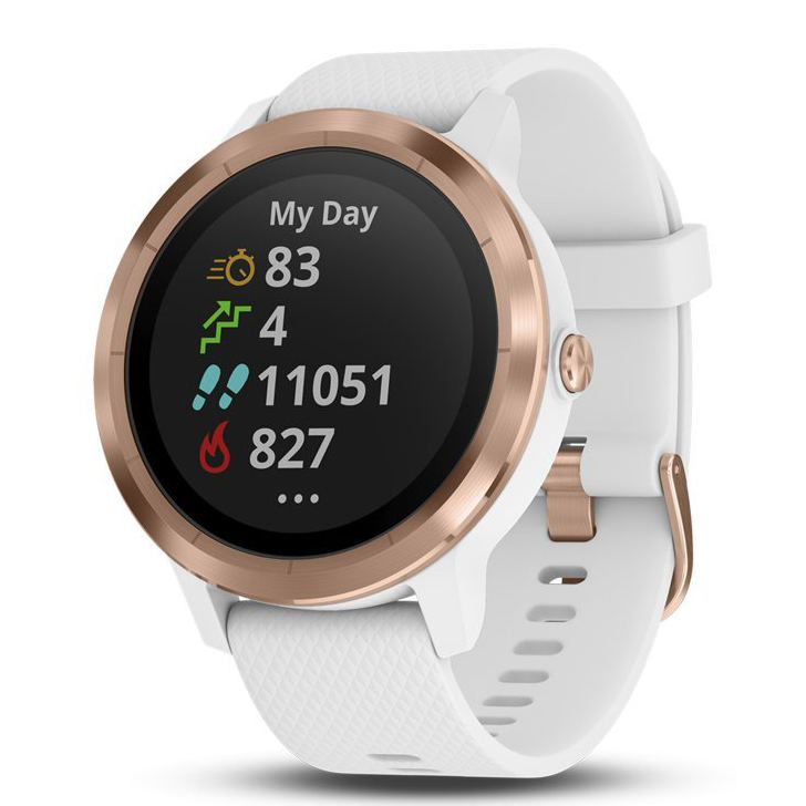 garmin vivoactive 3 white with rose gold hardware
