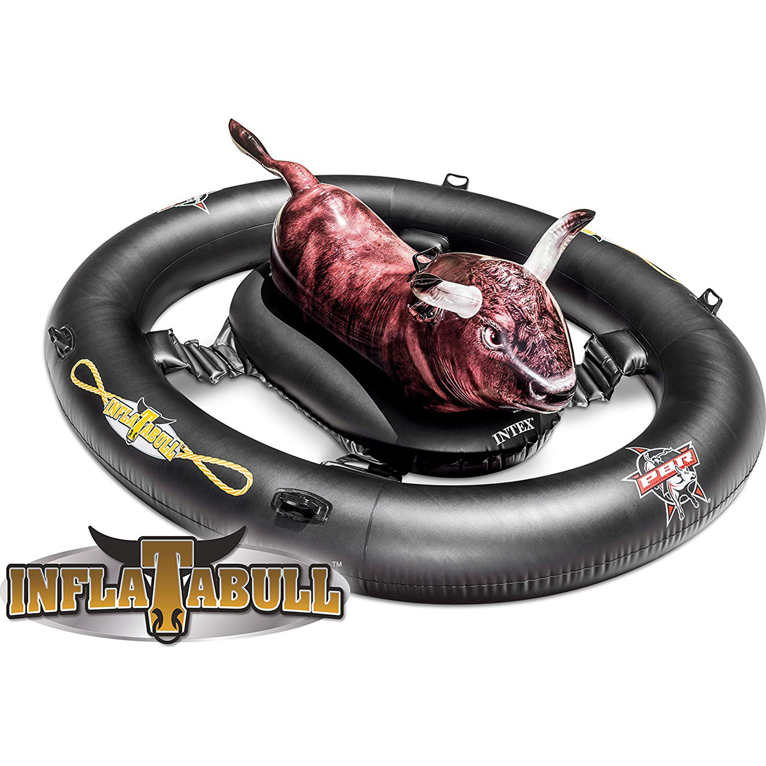 bull riding pool toy