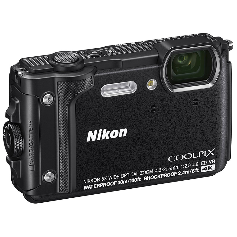 Nikon COOLPIX W300 16MP 4k Ultra HD Waterproof Digital Camera (Black
