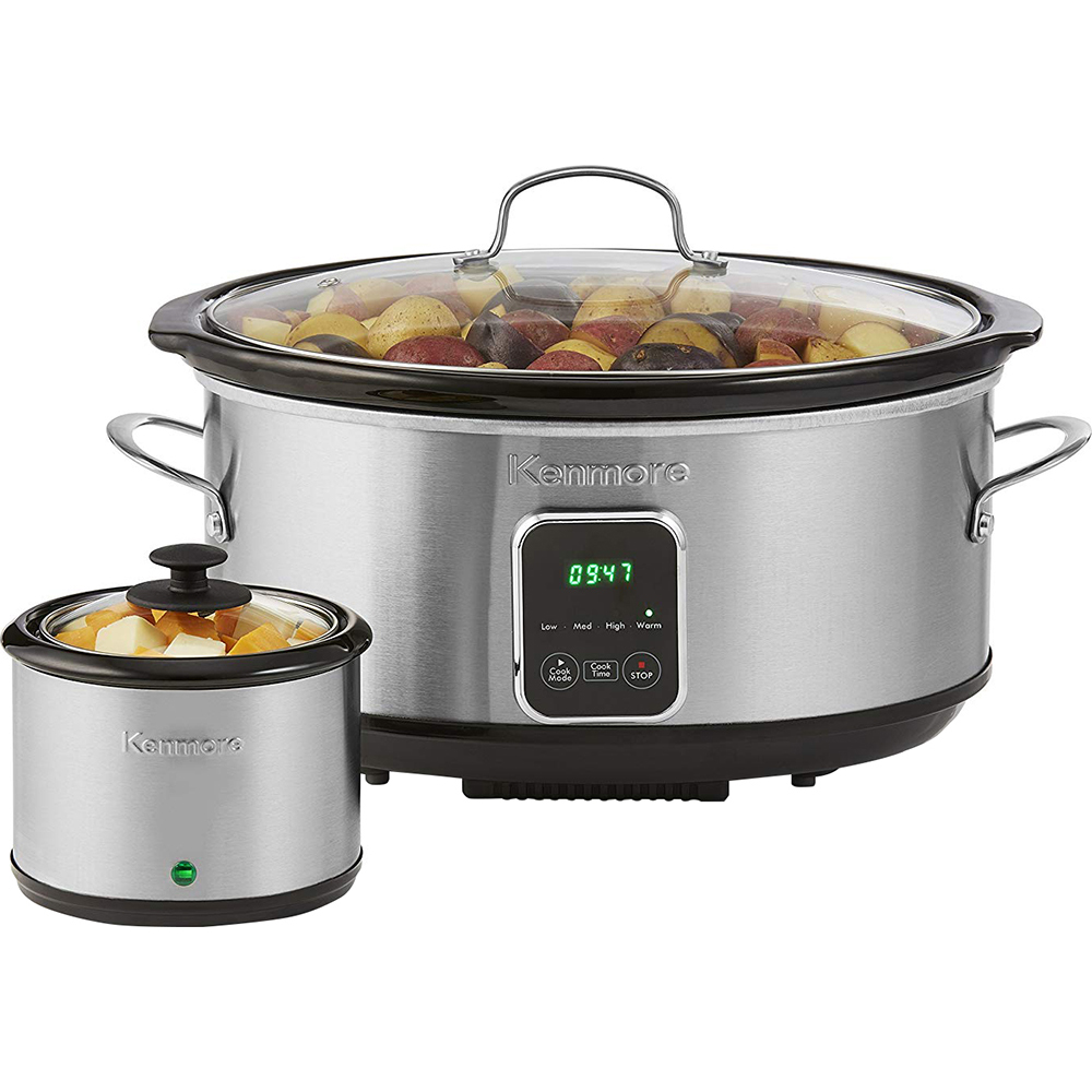 Kenmore Slow Cooker w Dipper 7qt SS 836607003096 eBay