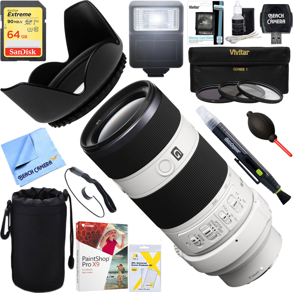 Sony 70 0mm F4 G Ois Interchangeable Lens 64gb Ultimate Kit Sel700g Ebay