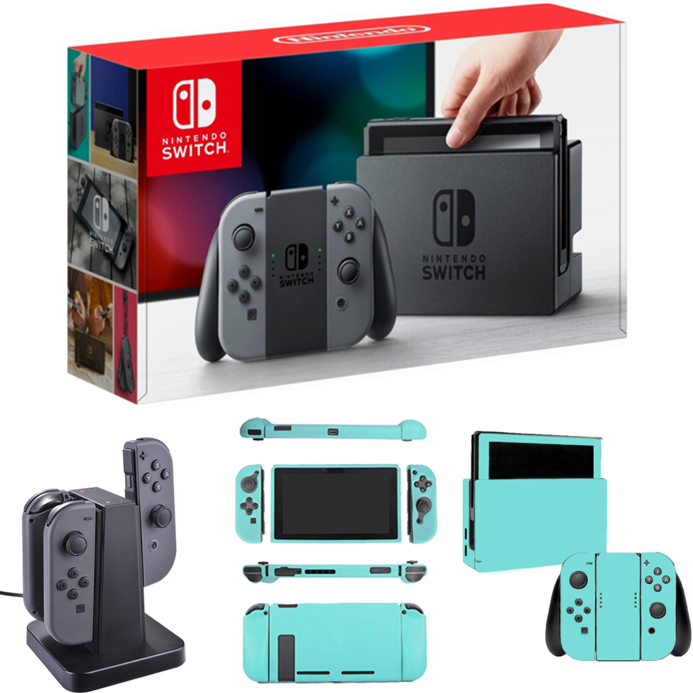  Nintendo Switch 32GB with Gray Joy Con Joy Con Charging 