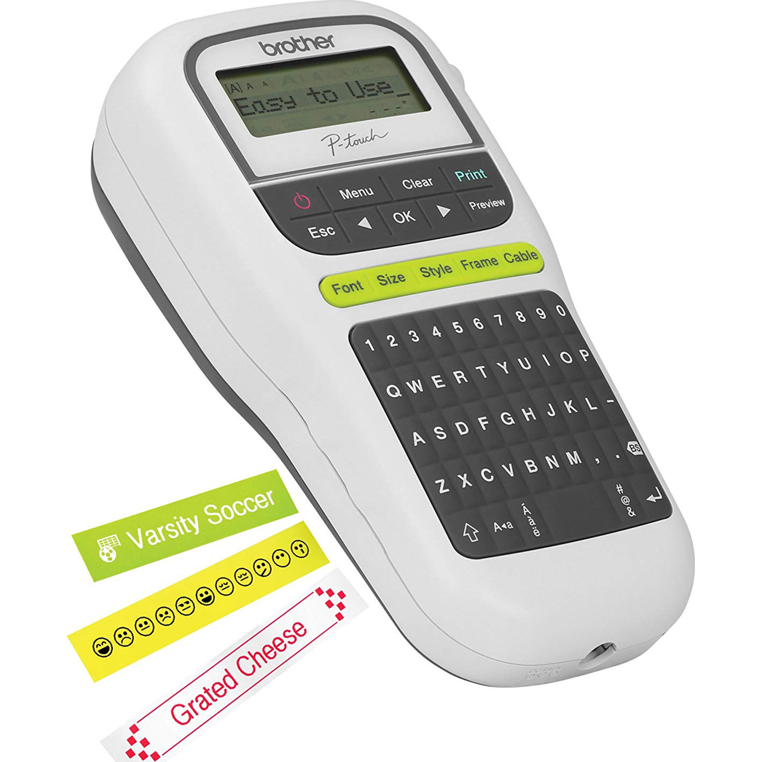 Brother PTH110 PORTABLE LABEL MAKER PRINTS UP TO 2 LINES 1/2IN TAPE eBay