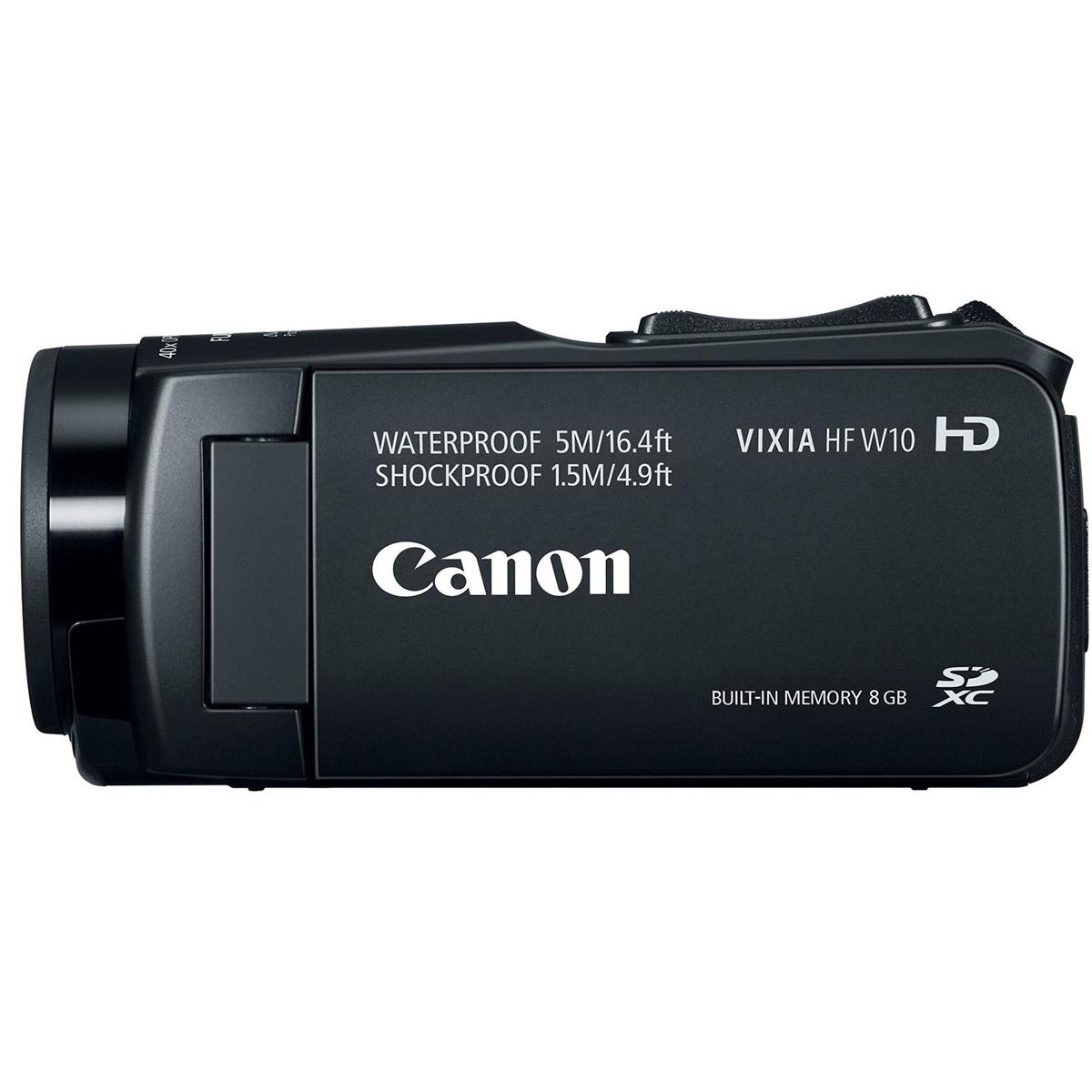Canon VIXIA HF W10 Full HD 8GB Waterproof Camcorder, 40x Optical Zoom