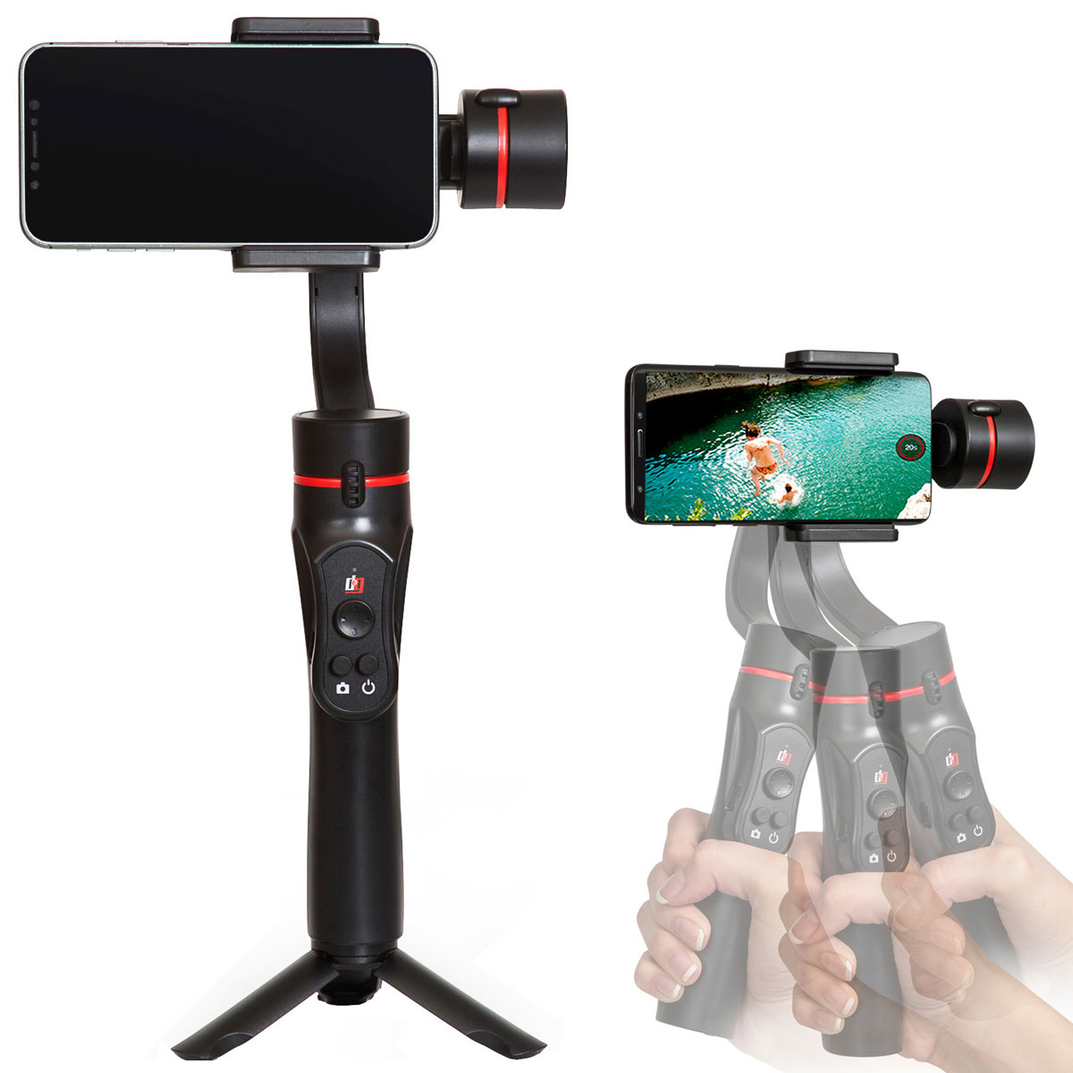 Iphone Gimbal (& Phones 5.56.1'') with Face Tracking,Vertical Shooting