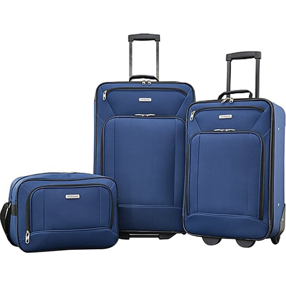 American Tourister Fieldbrook XLT 3 Piece Luggage Set - Navy - (92286 ...