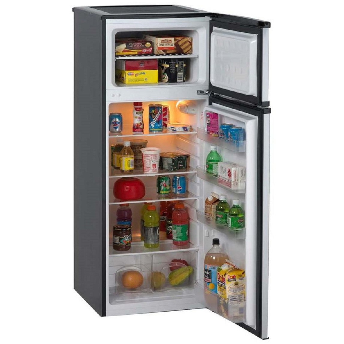 Avanti 7.4 Cubic Foot Apartment Refrigerator & Freezer in Black
