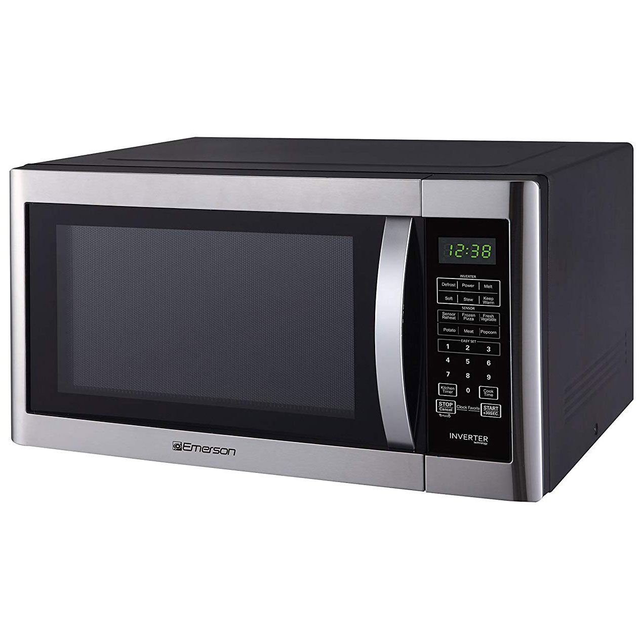 Emerson 1200 Watt, Inverter Sensor Cooking Countertop Microwave Oven