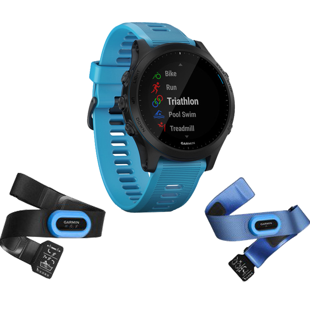 Garmin Forerunner 945 GPS Sport Watch (Blue Bundle) + Portable Power