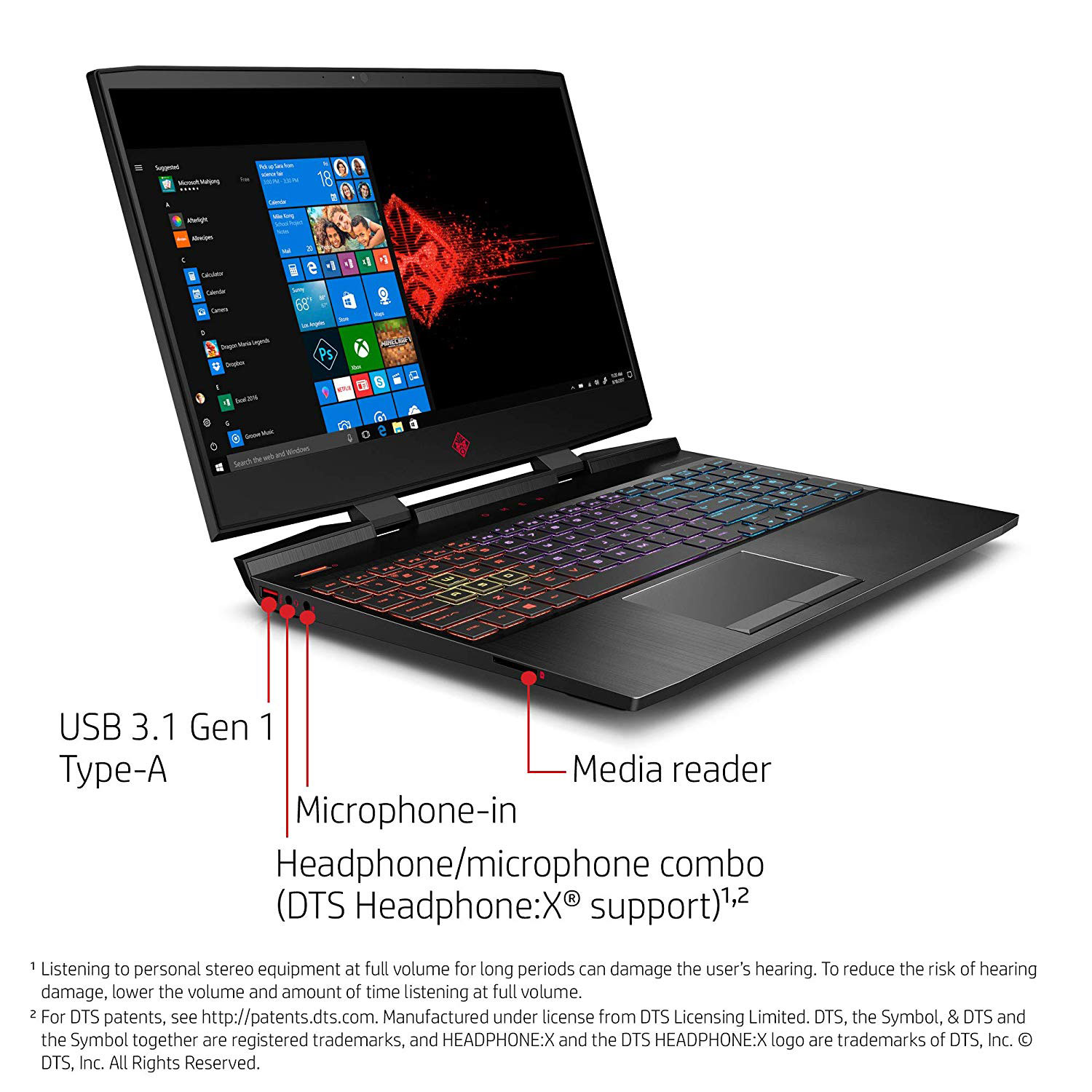 Hewlett Packard Omen 15Inch Gaming Laptop, Intel i78750H Processor