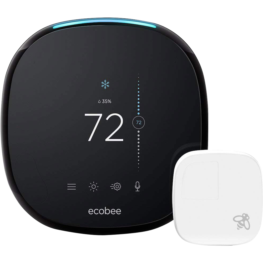 Ecobee 4 Smart Thermostat with BuiltIn Alexa, Room Sensor Included