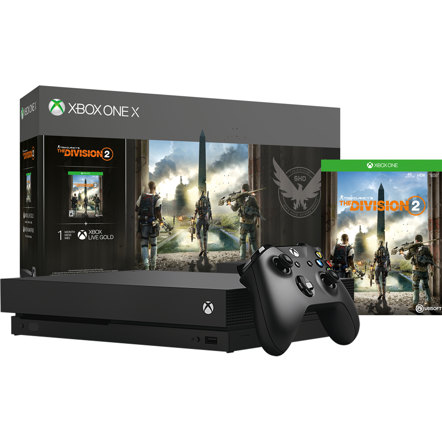 Microsoft Xbox One X Bundle 1 TB Console with Tom Clancy's The