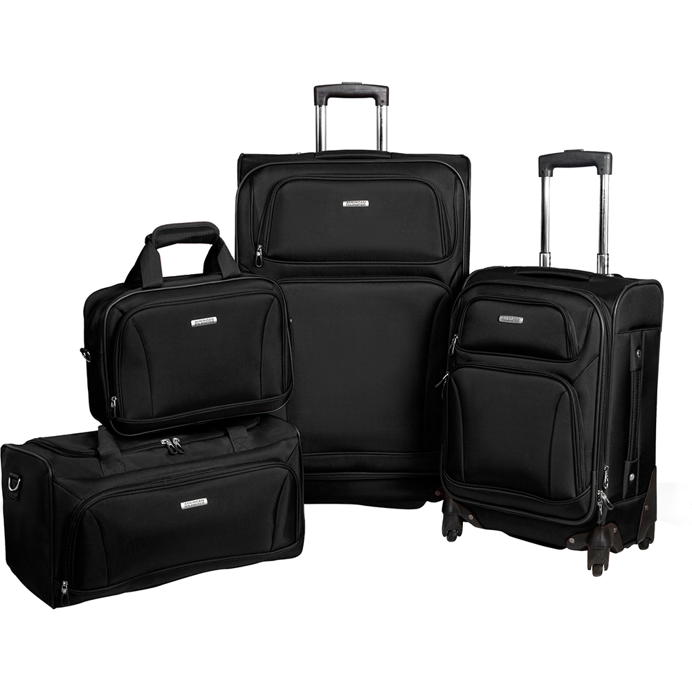 American Tourister Premium 4 Piece Lightweight 1680D Luggage Set | eBay