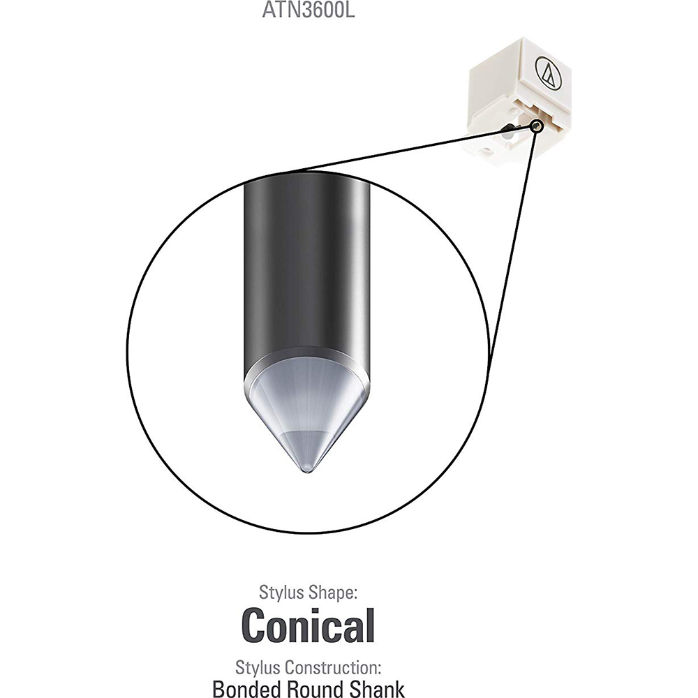 AudioTechnica Replacement Stylus (ATN3600L) for ATLP60 & ATLP60USB